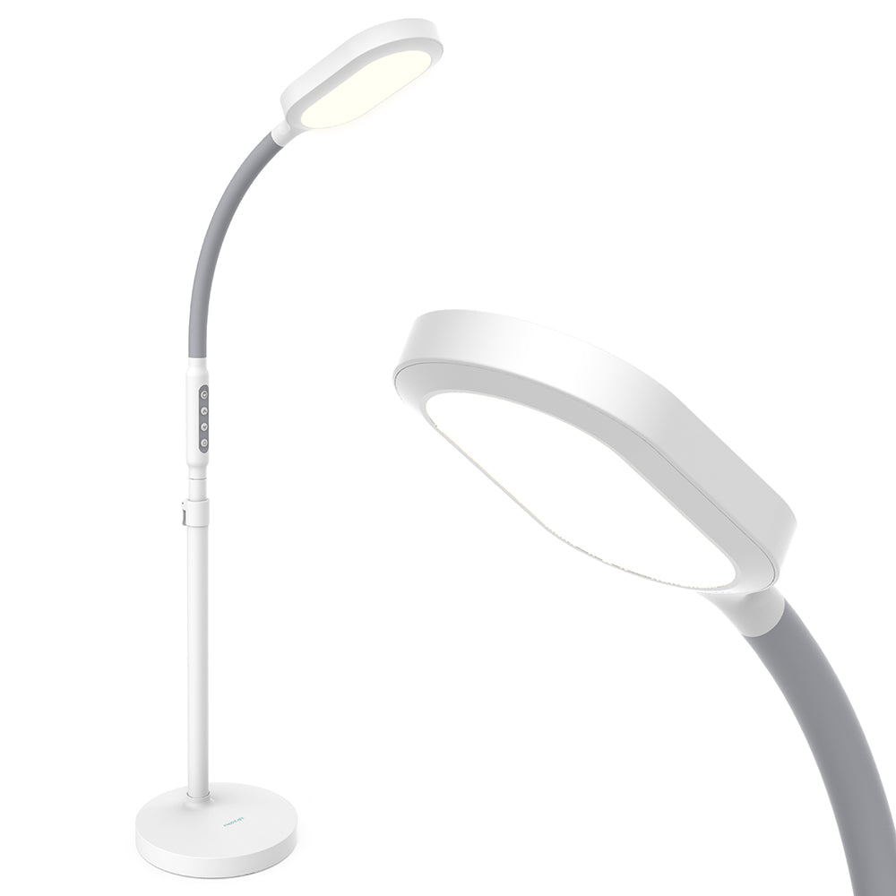 Verilux® HappyLight® Duo - 2-in-1 Light Therapy & Task Floor Lamp