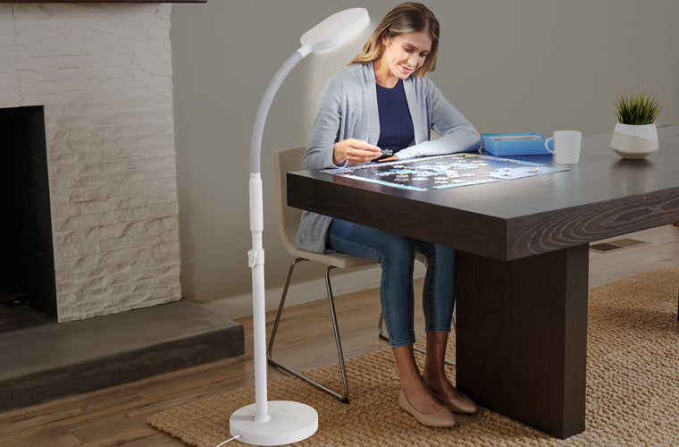 HappyLight® Duo - 2-in-1 Light Therapy & Task Floor Lamp - Verilux